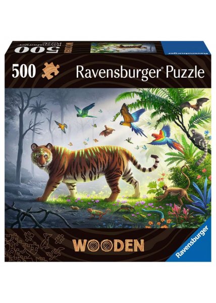 Wooden Puzzles: Jungle Tiger (500 pieces)